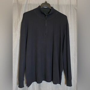 The North Face Men’s Black Wool Blend 1/4 Zip Pullover Sweater XXL